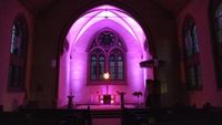 Kirche Westuffeln - Innen - Adventsbeleuchtung 2021